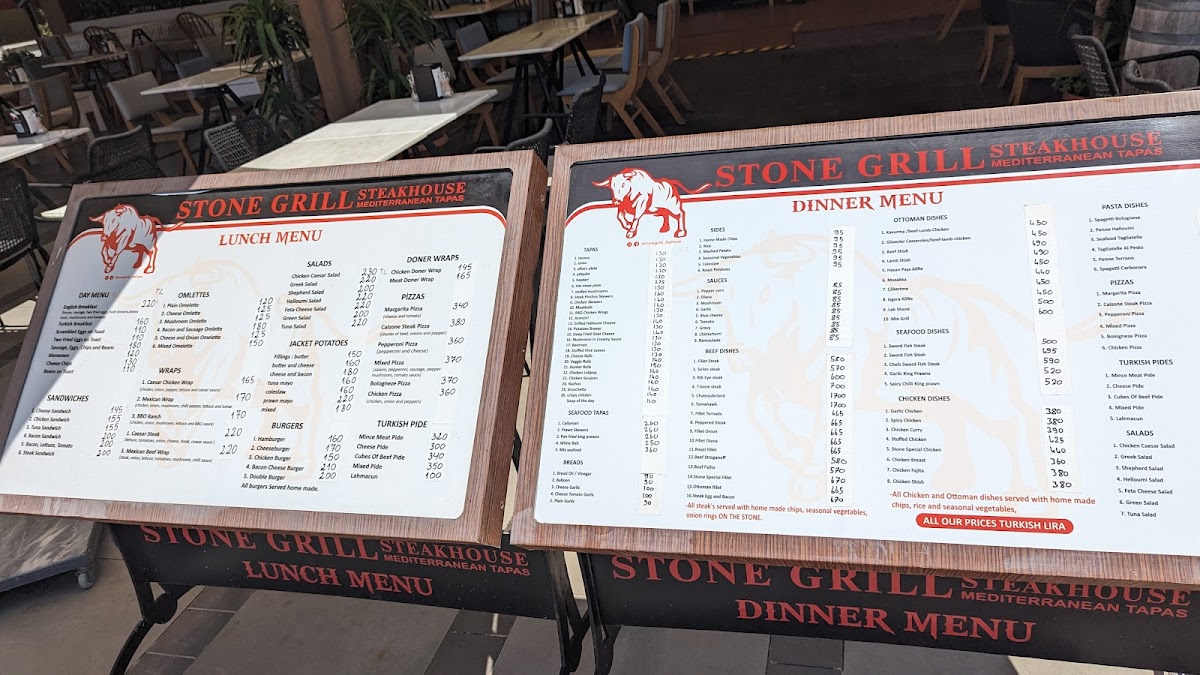 Menu Stone Grill Steakhouse Mediterranean Tapas-5
